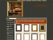 Tablet Screenshot of ornateframes.com